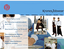 Tablet Screenshot of krones-jobwear.de